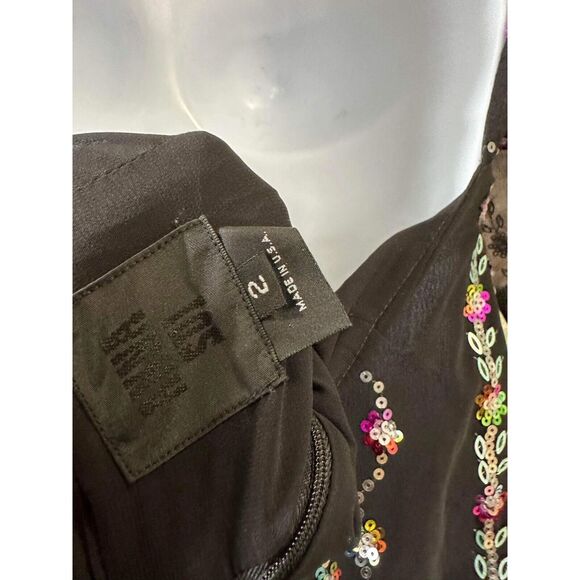 New FREE PEOPLE Anna Sui Floral Fantasy Mini Dress Size 2 - Picture 10 of 10